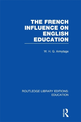 Cover of French Influence on English Education