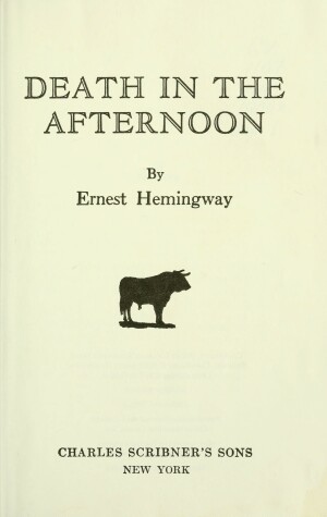 Book cover for Death in the Afternoon