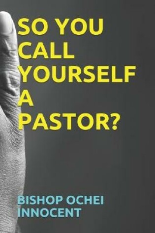 Cover of So You Call Yourself a Pastor?