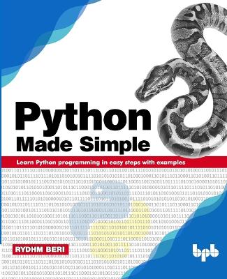 Book cover for Python Made Simple: Learn Python programming in easy steps with examples