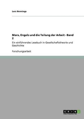 Book cover for Marx, Engels Und Die Teilung Der Arbeit - Band 2