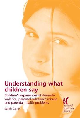 Book cover for Understanding What Children Say