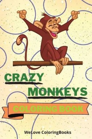 Cover of Crazy Monkeys Coloring Book