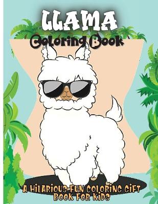 Book cover for Llama Coloring Book