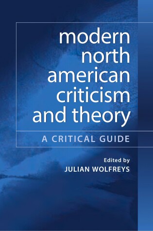 Cover of Modern North American Criticism and Theory