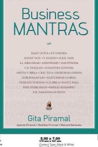 Cover of Business Mantras_Sacn pdf files