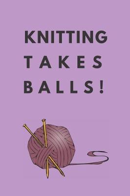 Book cover for knitting takes balls