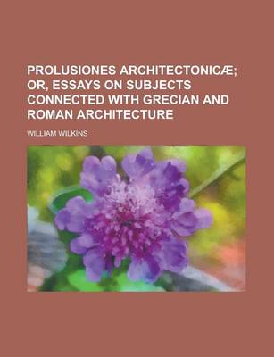 Book cover for Prolusiones Architectonicae