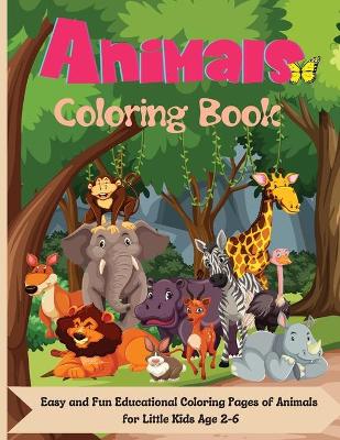 Book cover for Animals Coloring Book