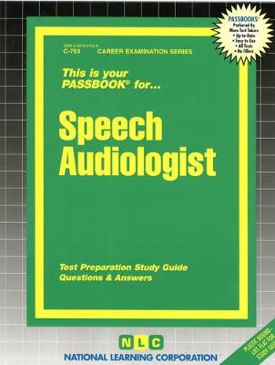 Book cover for Speech Audiologist