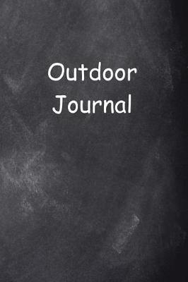 Book cover for Outdoor Journal Chalkboard Design