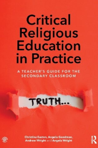 Cover of Critical Religious Education in Practice