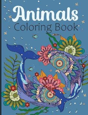 Book cover for Animals Coloring Book