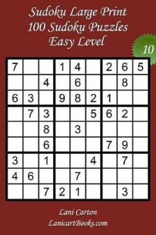 Cover of Sudoku Large Print - Easy Level - N°10