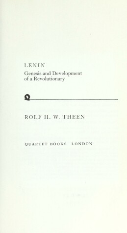 Book cover for Lenin