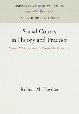 Cover of Social Courts in Theory and Practice