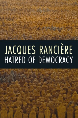 Cover of Hatred of Democracy