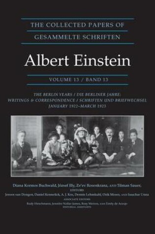 Cover of The Collected Papers of Albert Einstein, Volume 13