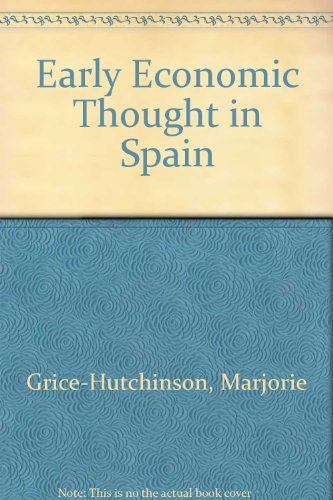 Book cover for Early Economic Thought in Spain