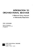 Book cover for Introduction to Organizational Behaviour
