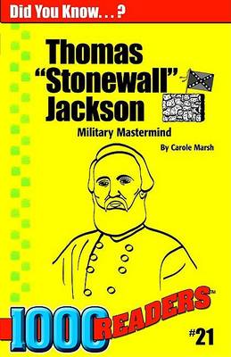 Book cover for Thomas 'Stonewall' Jackson