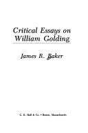 Book cover for Critical Essays on William Golding