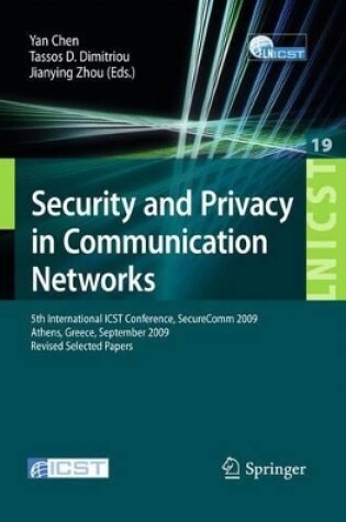 Cover of Security and Privacy in Communication Networks