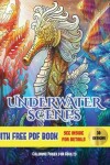 Book cover for Underwater Scenes Coloring Pages for Adults