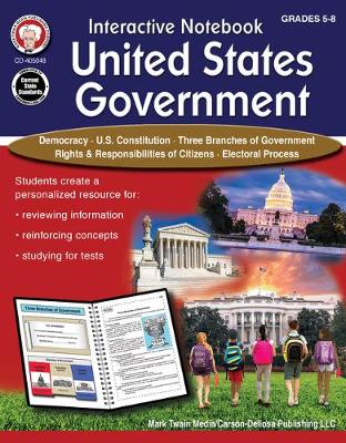 Book cover for Interactive Notebook: United States Government Resource Book, Grades 5 - 8