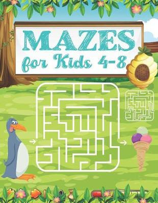 Book cover for Mazes for kids 4-8