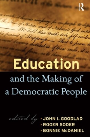 Cover of Education and the Making of a Democratic People