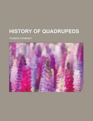 Book cover for History of Quadrupeds