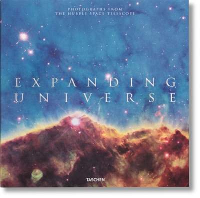 Book cover for Expanding Universe. Photographs from the Hubble Space Telescope