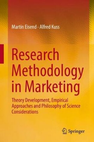 Cover of Research Methodology in Marketing