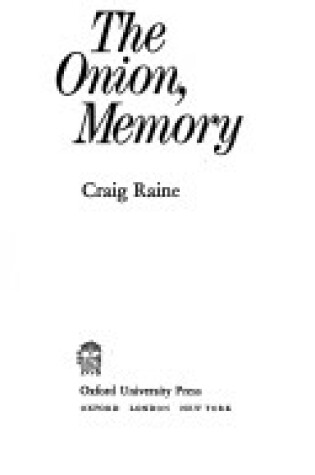 Cover of Onion, Memory