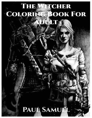 Book cover for The Witcher Coloring Book for Adult