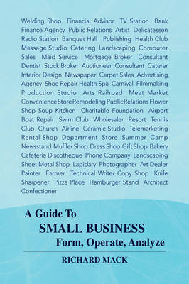 Book cover for A Guide to Small Business Form, Operate, Analyze