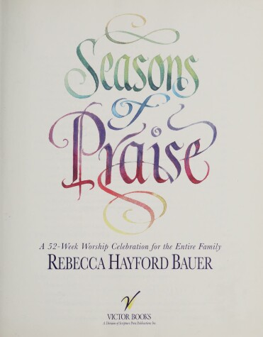 Book cover for Seasons of Praise