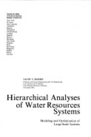 Cover of Hierarchical Analysis of Water Resources Systems