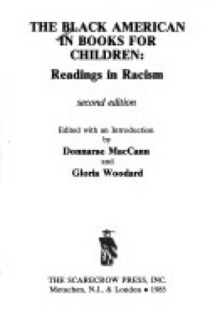 Cover of The Black American in Books for Children