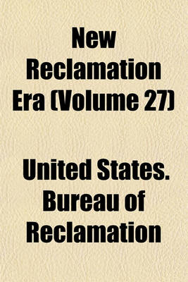 Book cover for New Reclamation Era (Volume 27)