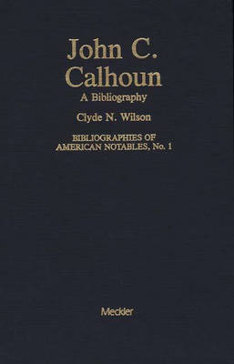 Cover of John C. Calhoun