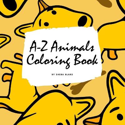 Book cover for A-Z Animals Coloring Book for Children (8.5x8.5 Coloring Book / Activity Book)