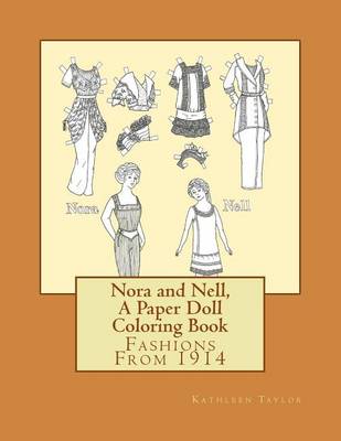 Book cover for Nora and Nell, A Paper Doll Coloring Book