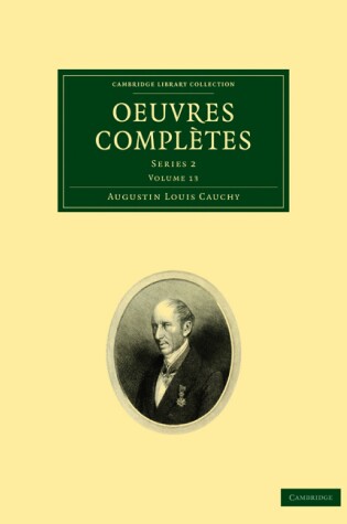 Cover of Oeuvres completes: Volume 13