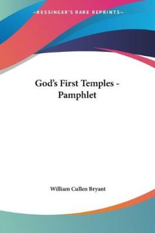 Cover of God's First Temples - Pamphlet