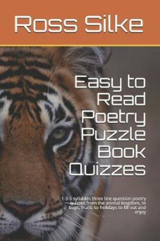 Cover of Easy to Read Poetry Puzzle Book Quizzes