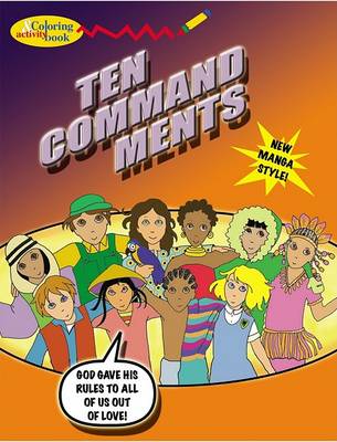 Book cover for Ten Commandment Color Bk (5pk)