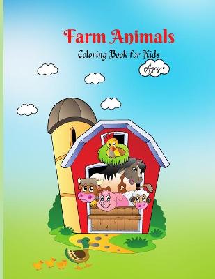 Book cover for Farm Animals Coloring Book