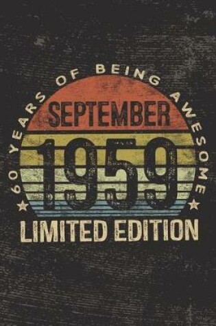 Cover of September 1959 Limited Edition 60 Years of Being Awesome